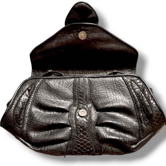 BAGS BY SYLVIA VINTAGE LEATHER CLUTCH BAG - Picture 3 of 10